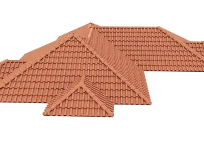 Roman Roof Tile 3D model