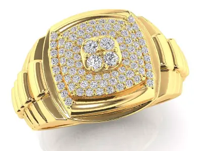 Small fancy mans ring 3D print model buy