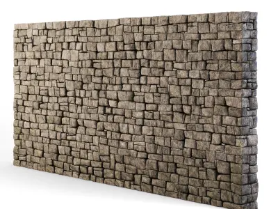 Forge Stone Wall 3D model
