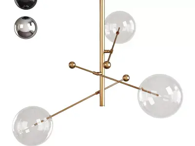 RD15 CHANDELIER Low-poly 3D model