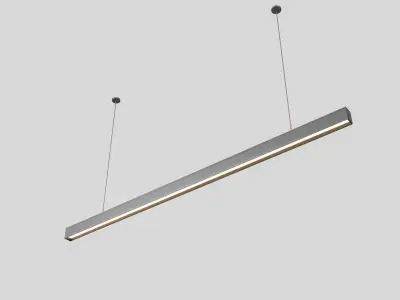 Pendant Light for Office Low-poly 3D model