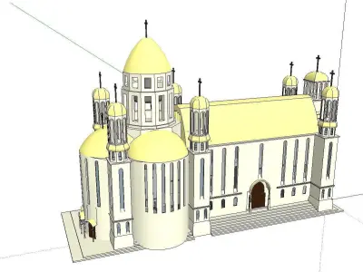 Architecture-Religion-God-Culture-Temple-0129 church 3D model