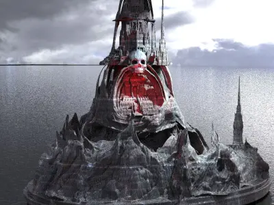 Castle Greyscull Silver scull version  3D model