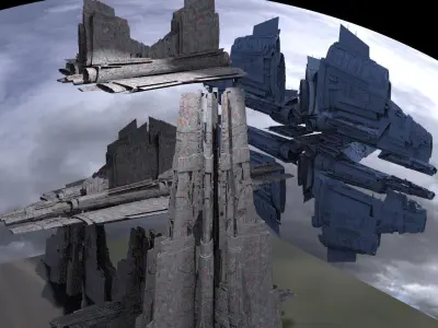 Stargate Pyramid City 9 models 3D model