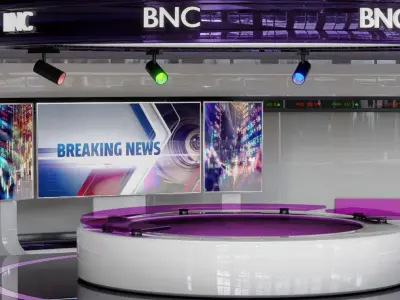 Virtual TV Studio 3D model