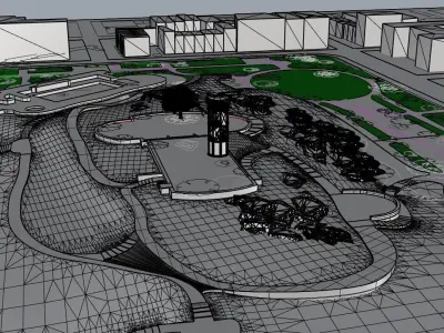 Marcus Garvey Park 3D model