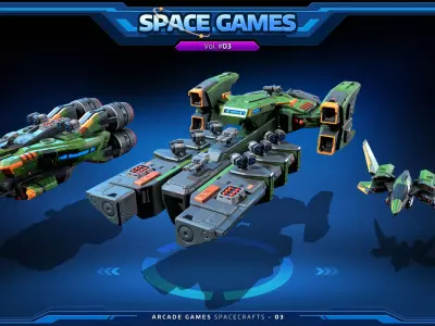 SPACE Games Vol-03 Low-poly 3D model