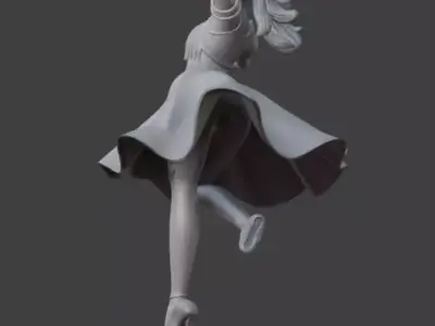 Stage Dancer Archetype 3D Figurine 3D model