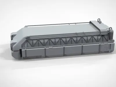 Sci-Fi architecture Elements collection 12 3D model