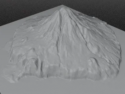 Tristan da Cunha islands 3d Model Terrain Low-poly 3D model