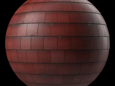 Roof Tile Materials 36- Concrete Roofing By 3 color Pbr 4k Texture