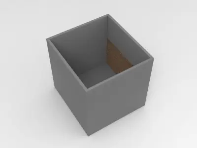 Ticino Plant Pot Low-poly 3D model