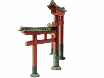 Torii gate miwa type 3D model