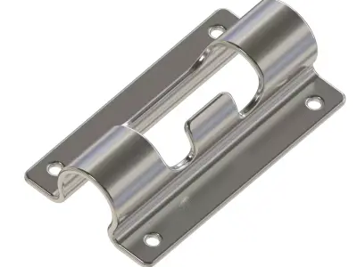 Door Latch Steel Bracket 3D print model