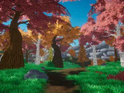 Fantasy Forest - Stylized Pack Low-poly 3D model