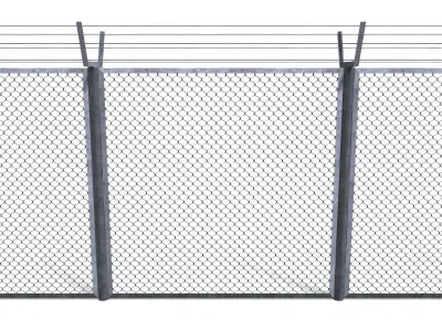 10 Piece Low Poly Fence Pack 1 Low-poly 3D model