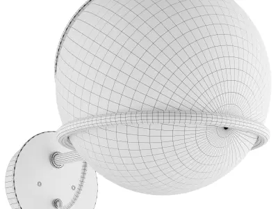 Globe wall lamp 3D model