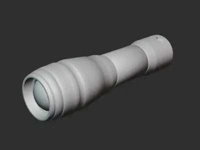 Flashlight Police BRS Low-poly 3D model