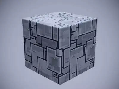 Futuristic Scifi Cube Texture