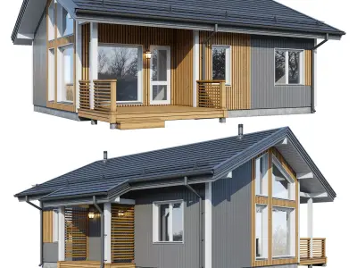 Alpine house Rait 3D model