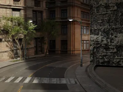 New City  Low-poly 3D model