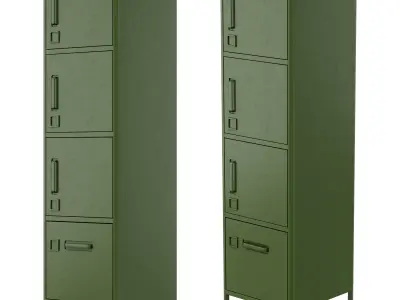 IKEA - IDASEN Tall cabinet with drawer and door 3D model