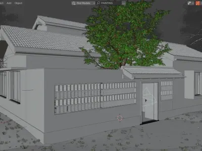 COURTYARD HOUSE 3D model