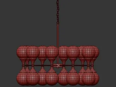 Tairon tarron chandelier 3D model