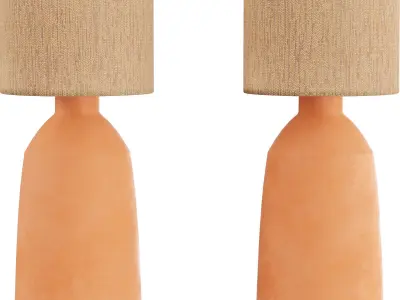 Brynn Terracotta Floor Lamp 3D model