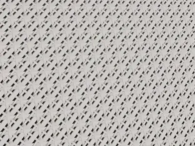 White Painted Fine Diamond Wood Weave PBR Texture