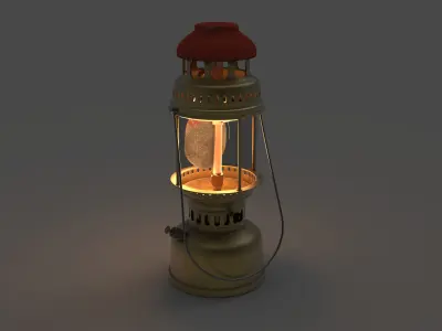 Oil lamps Free 3D model