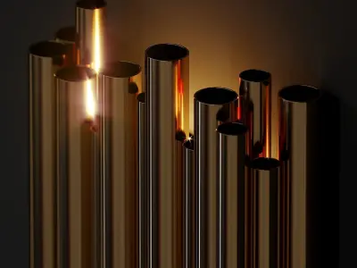 Modern Crystal Wall Lamp 3D model