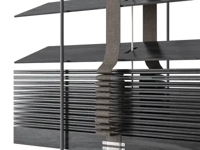 Wooden blinds Set 23 3D model