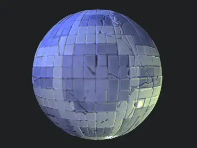 Stylized Floor Tiles Material 11 Texture