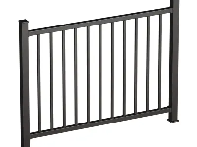 Metal fence 3D model shop