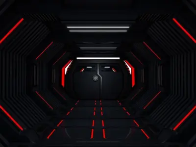 Sci Fi Corridor 3D model