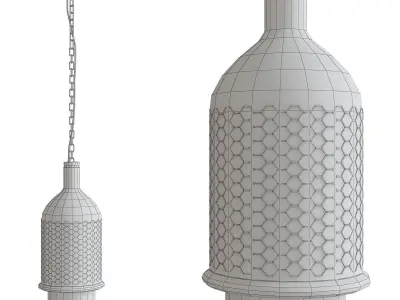 Chandleir 10 pieces 3d model Low-poly 3D model