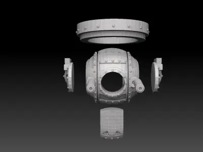 Ball Turret 3D print model