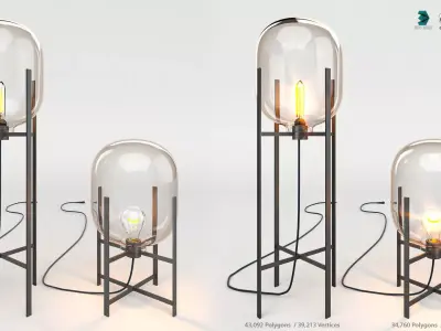 Bubble Floor Lamp 3D model