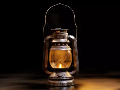 Old oil lantern-Lantern 3D model