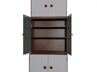 Kas Display Glass Cabinet 3D model