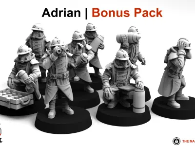 Valour Korps - Light Artillery Crew 3D print model