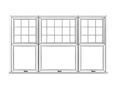 Wooden Window 18 3D model