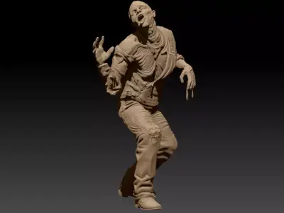 ROBOCOP Melting Man Printable and Renderable 3D model 3D print model