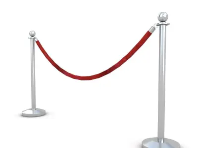 Red Velvet Rope 3D model
