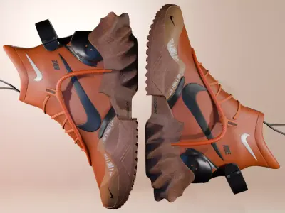 Sci-Fi Streetwear Shoe 3D model