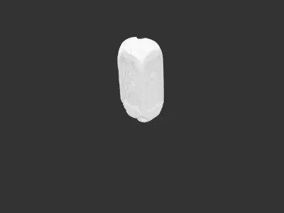 Ancient Weathered Stone Pillar for 3D print 3D print model