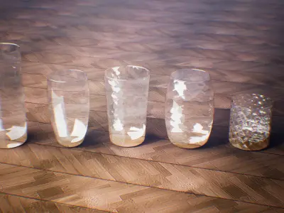 Ultimate Glass Props  135 variations Low-poly 3D model
