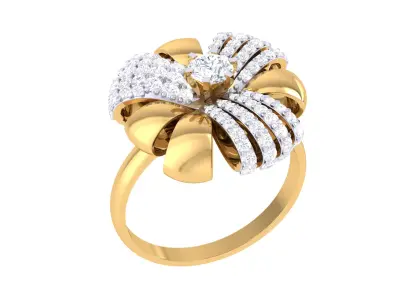 Women Ring  Render 3dm STL OBJ FBX Details 3D print model 308