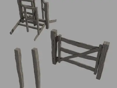 Paddocks Kit bundle Collection 3D model